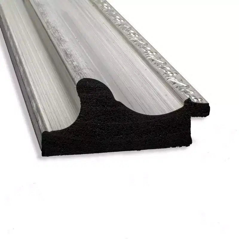44" x 33" Non-Beveled Parlor Silver Wall Mirror - Amanti Art: Modern Rectangle, Polystyrene Frame, Includes Mount Hardware