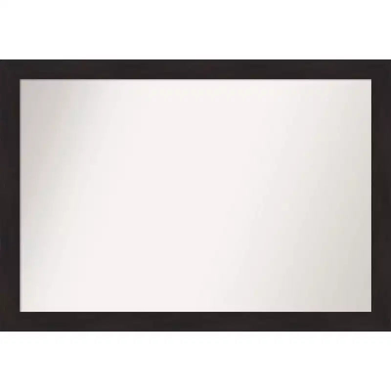 40" x 28" Non-Beveled Furniture Espresso Narrow Wall Mirror - Amanti Art