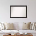 40" x 28" Non-Beveled Furniture Espresso Narrow Wall Mirror - Amanti Art