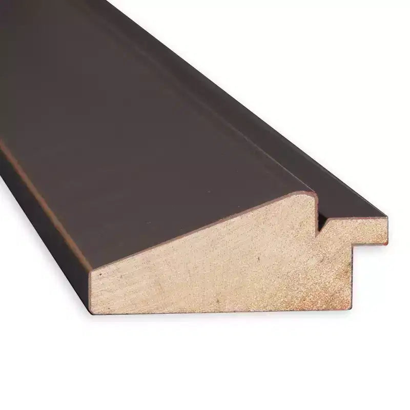 25" x 25" Beveled Lara Bronze Wood Wall Mirror - Amanti Art: Modern Square Design, No Assembly, Includes Mount Hardware