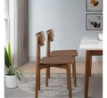 GDFStudio Thomas Mid-Century Modern Walnut Solid Wood Dining Chairs (Set of 2 )