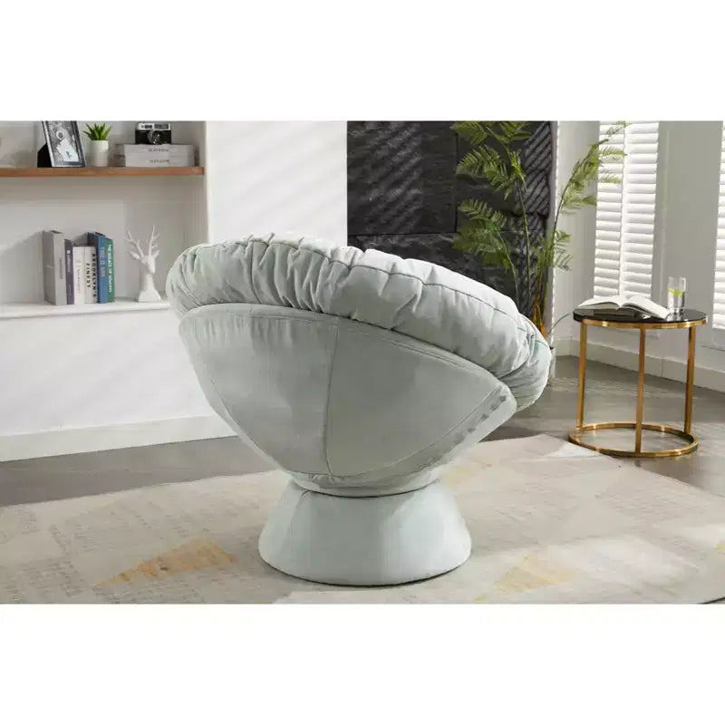 Fauteuils d'appoint pour chambre à coucher, fauteuil pivotant à 360°, fauteuil d'appoint moderne surdimensionné pour salon