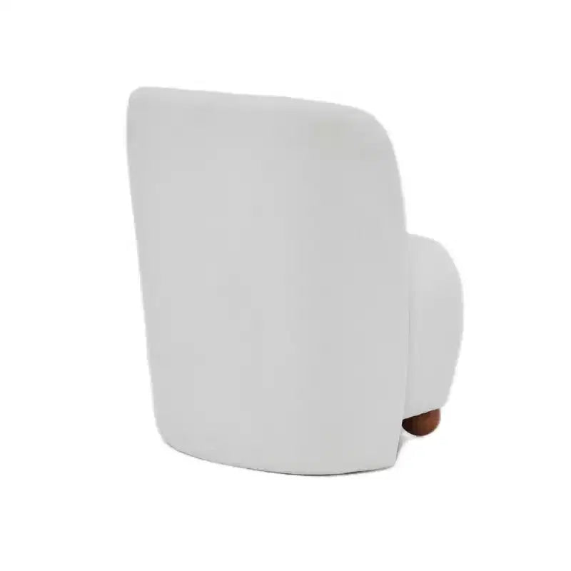 Fauteuils d'appoint pour chambre à coucher, fauteuil d'appoint moderne à dossier bas, chaises de salon sans accoudoirs rembourrées, pieds ronds en bois de pin