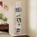 Tier Wall Shelf Unit Floating Shelves Storage Home Display White Tall Long Shelf Book Shoe Vanity Purse TV Bedroom Living Room