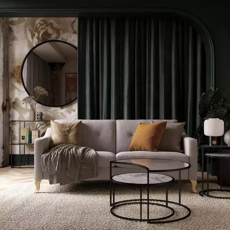 GDFStudio Luminara 2 Piece Moon Phases Nesting Coffee Tables