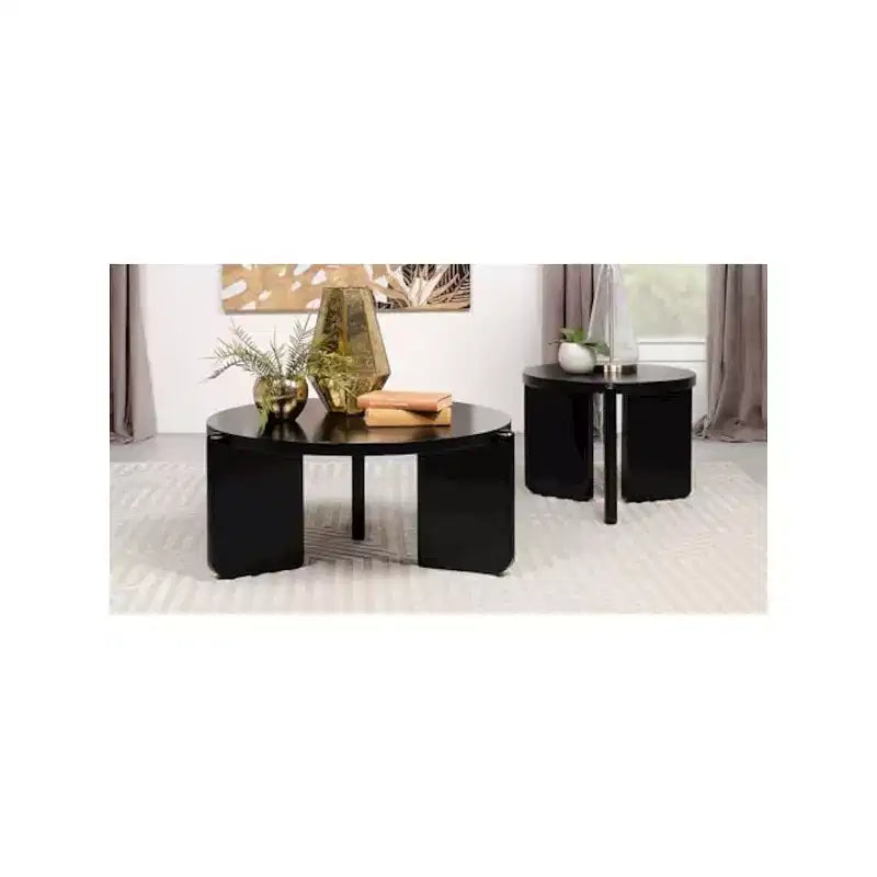 Coaster,Cordova 2-piece Solid Wood Coffee and End Table Set