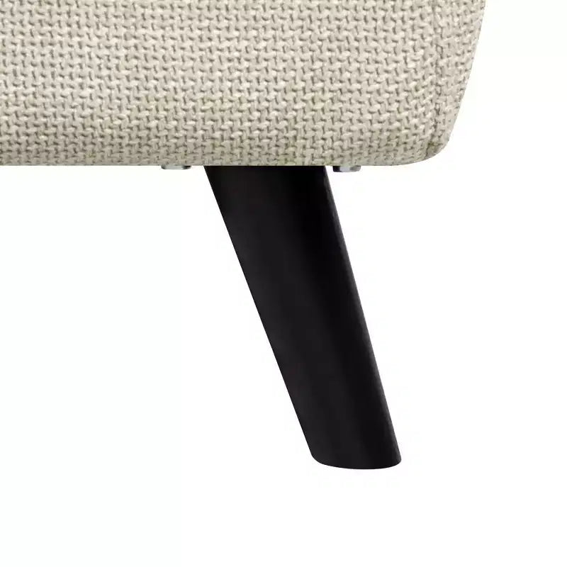 TUYOHW 3-in-1 Foldable Linen Chaise Lounge,Accent Chair with Footrest,Detachable Pillow,Adjustable Backrest,Convertible Sofa Bed for Living Room