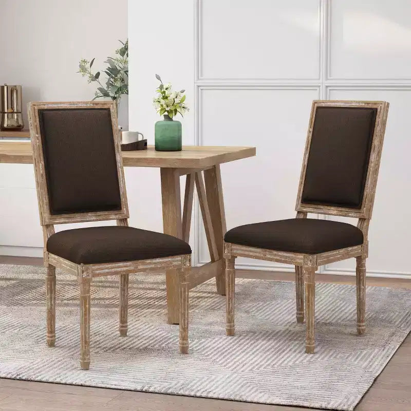 MAYEERTY Classic Dining Chair, Sturdy Frame Comfortable Seat, Dining Room Seating