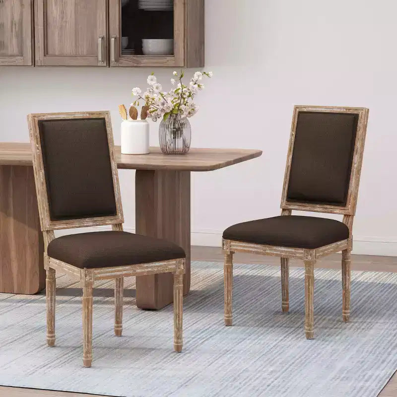 MAYEERTY Classic Dining Chair, Sturdy Frame Comfortable Seat, Dining Room Seating