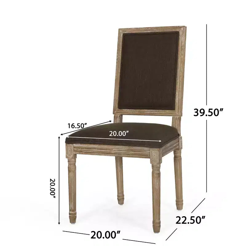 MAYEERTY Classic Dining Chair, Sturdy Frame Comfortable Seat, Dining Room Seating