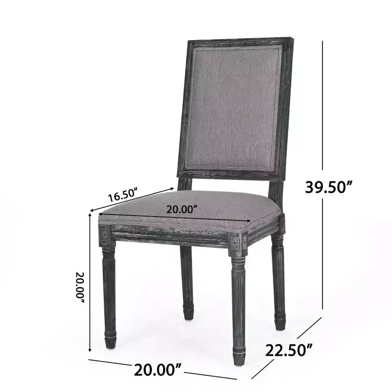MAYEERTY Classic Dining Chair, Sturdy Frame Comfortable Seat, Dining Room Seating