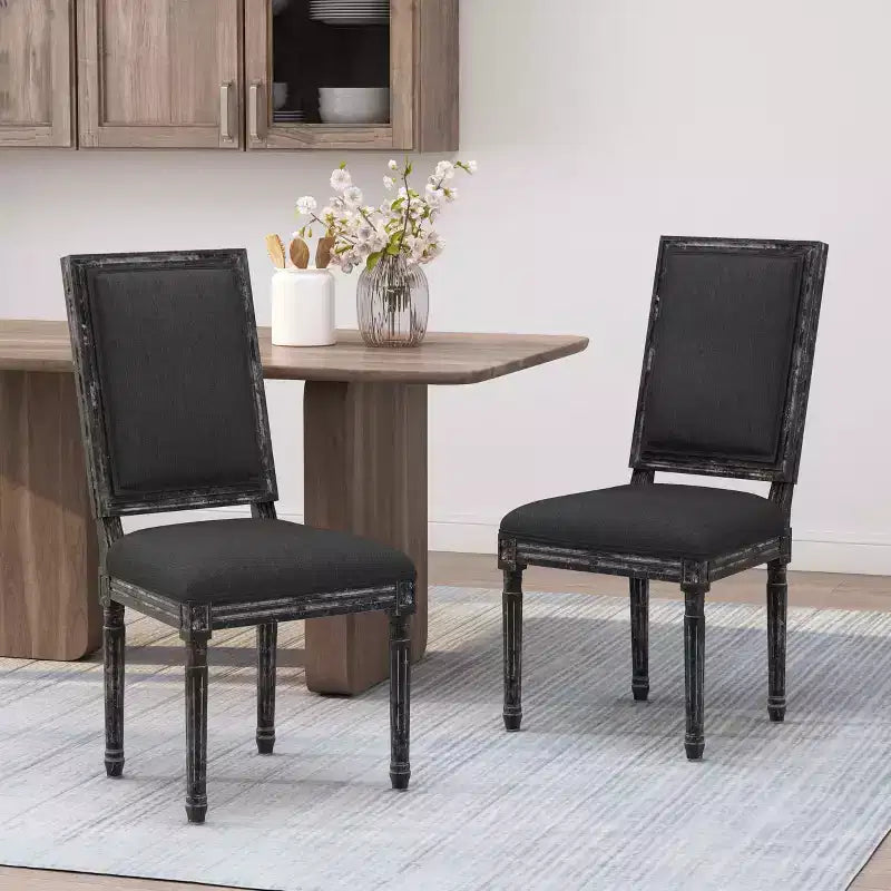 MAYEERTY Classic Dining Chair, Sturdy Frame Comfortable Seat, Dining Room Seating