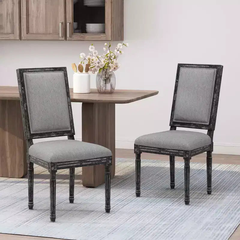 MAYEERTY Classic Dining Chair, Sturdy Frame Comfortable Seat, Dining Room Seating