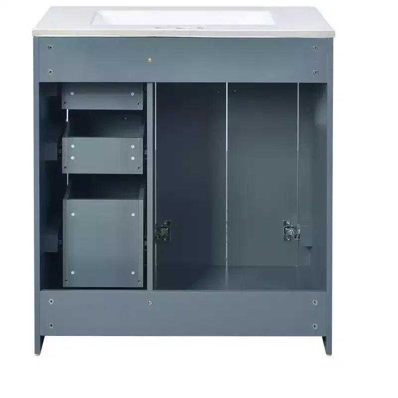 30 Bathroom Vanity with Sink, Bathroom Floor Cabinet with Drawers and Soft Closing Doors, Single Sink Bathroom Vanity