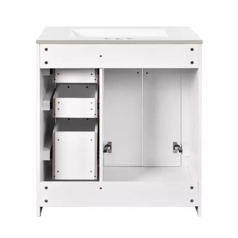 30 Bathroom Vanity with Sink, Bathroom Floor Cabinet with Drawers and Soft Closing Doors, Single Sink Bathroom Vanity