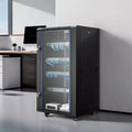 VEVOR 22U Network Cabinet Wall Mount, 23.6 in Depth, 300 lbs Max Load Capacity Server Cabinet Rack Enclosure with Locking Tempered Glass Door, Black