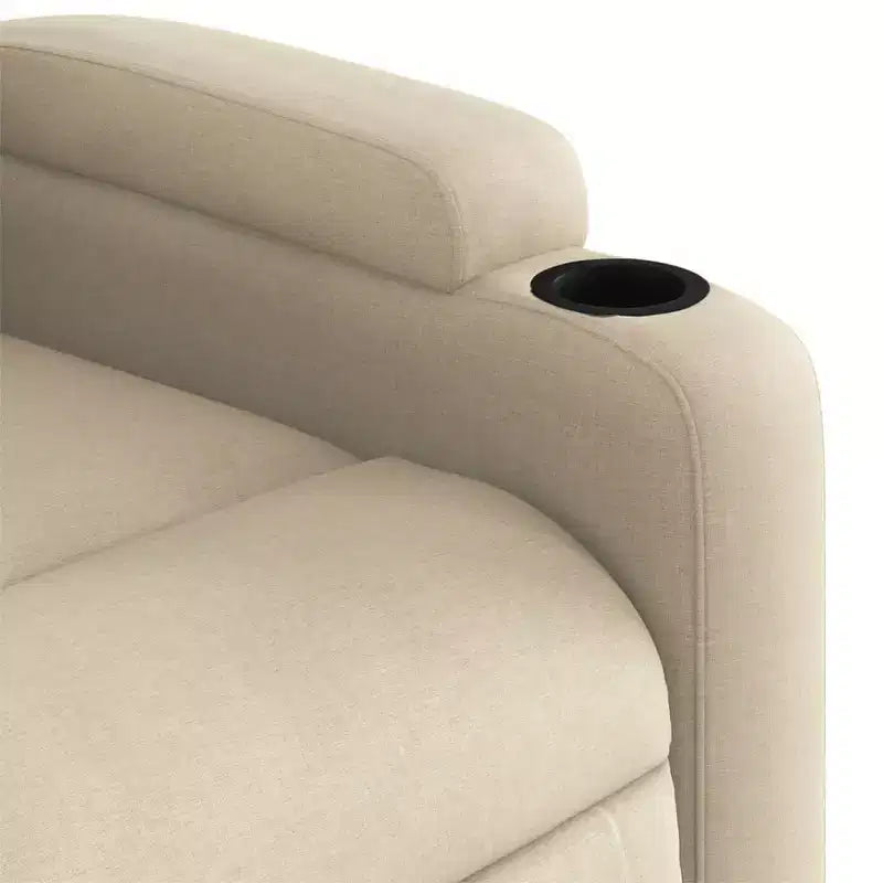 vidaXL Massage Recliner Chair Light Gray Fabric
