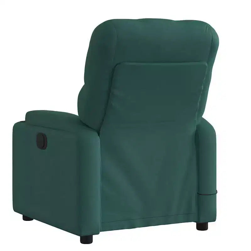 vidaXL Massage Recliner Chair Light Gray Fabric