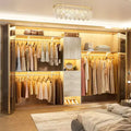 Besiost 20-120 W Wooden Closet System with Doors and Drawers