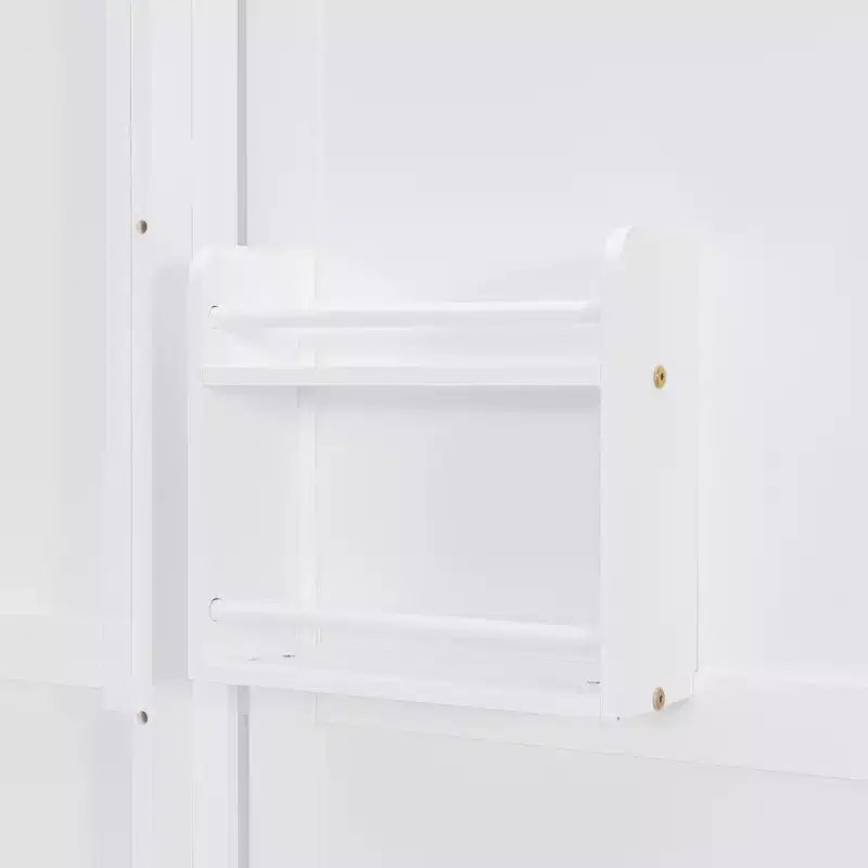 Rotating Queen Size Murphy Bed Space-Saving Wall Bed with Dual Side Shelves, Desk & Storage Racks - ModernLuxe