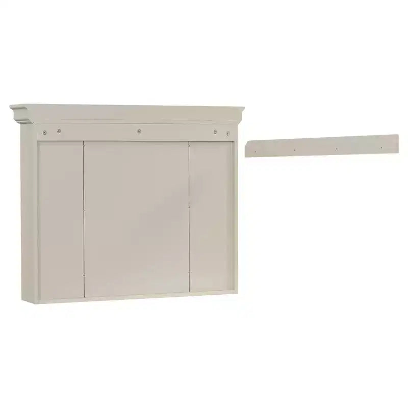 CASAINC 35 x 28 Wall Mounted Medicine Cabinet with Mirror Door and 6 Open Shelves, Modern Storage Unit