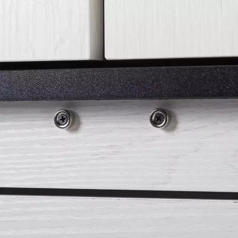 AEELLEEA 67.7 White Kitchen Pantry Cabinet: Magnetic Lock & Adjustable Shelves