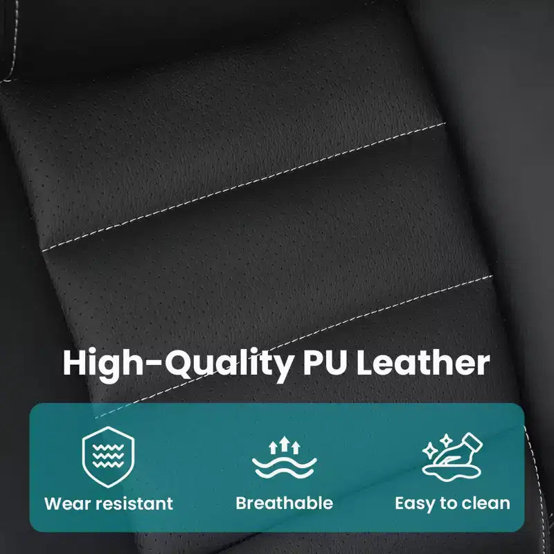 Ergonomic Office Chair, Reclining Executive Office Desk Chair with Adjustable Headrest and Pocket Spring Lumbar Support, Flip Up Armrests