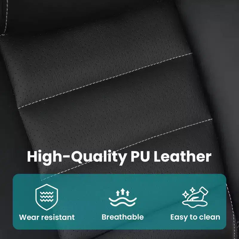 Ergonomic Office Chair, Reclining Executive Office Desk Chair with Adjustable Headrest and Pocket Spring Lumbar Support, Flip Up Armrests