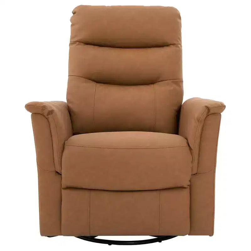 Christopher Knight Home Kal Modern Swivel Rocking Chenille Upholstered Recliner with 8-Point Massage and Adjustable Backrest