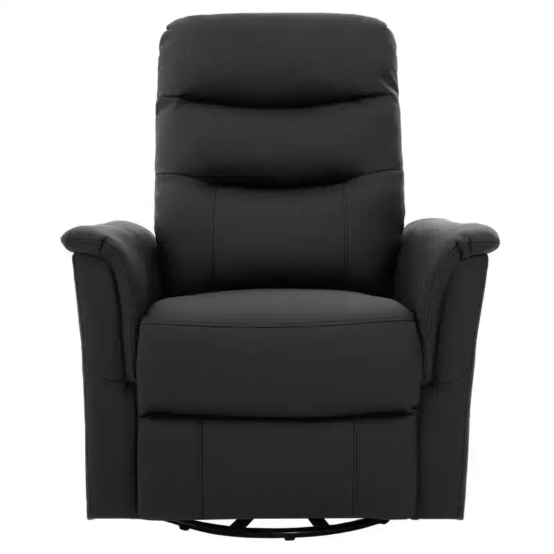 Christopher Knight Home Kal Modern Swivel Rocking Chenille Upholstered Recliner with 8-Point Massage and Adjustable Backrest
