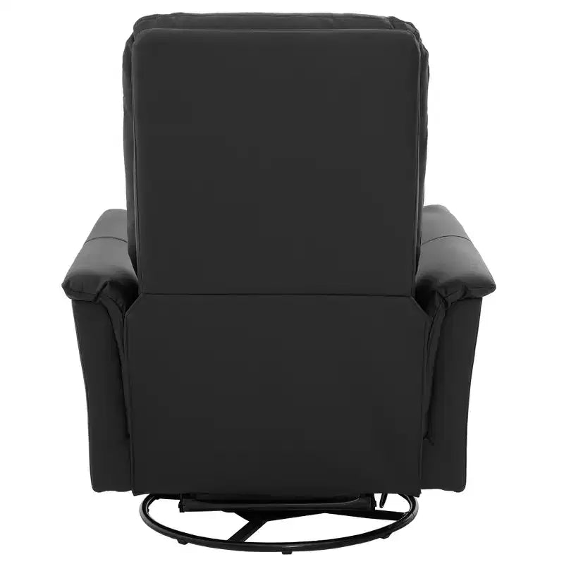 Christopher Knight Home Kal Modern Swivel Rocking Chenille Upholstered Recliner with 8-Point Massage and Adjustable Backrest