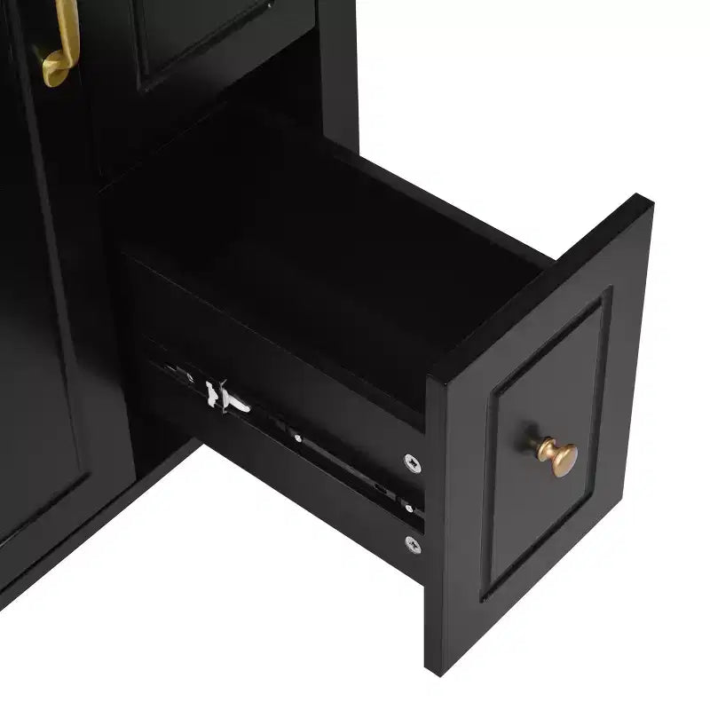 24 Small Bathroom Vanity Sink Combo with Drawers, Bathroom Floor Cabinet with Shelf and Soft Close Door