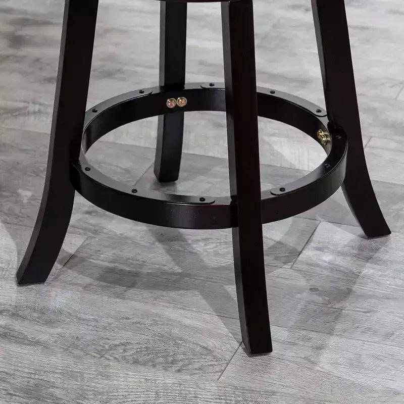 Tabouret de comptoir tournant moderne, Chaise de salle à manger sans dossier rembourrée, Tabouret de bar à dossier en X pour cuisine, restaurant, bureau, salon