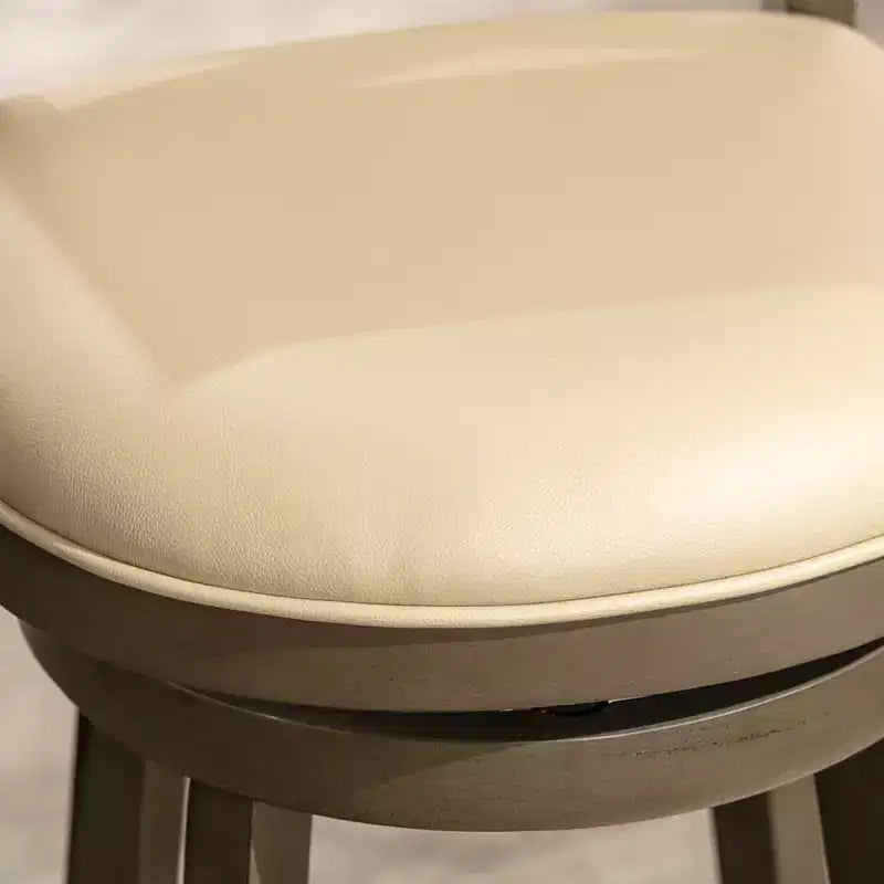 Tabouret de comptoir tournant moderne, Chaise de salle à manger sans dossier rembourrée, Tabouret de bar à dossier en X pour cuisine, restaurant, bureau, salon
