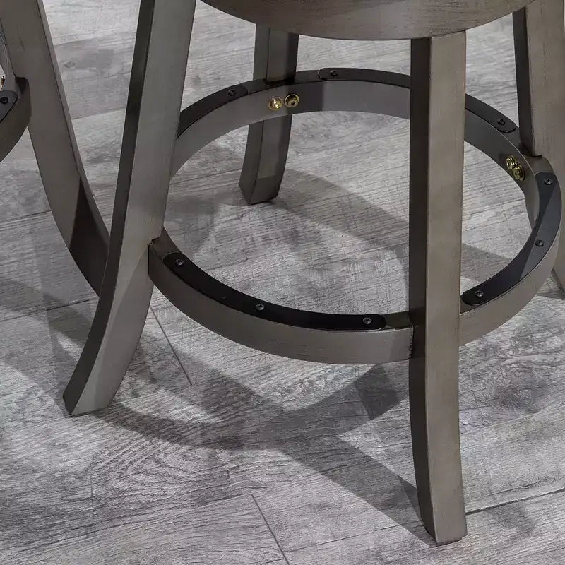Tabouret de comptoir tournant moderne, Chaise de salle à manger sans dossier rembourrée, Tabouret de bar à dossier en X pour cuisine, restaurant, bureau, salon