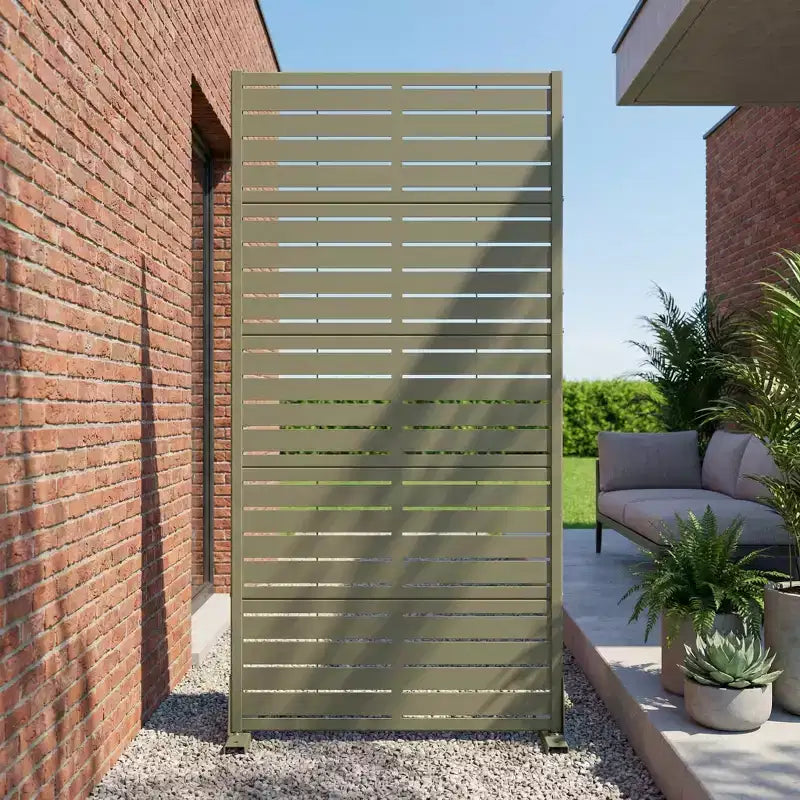 Panneaux de clôture de jardin en métal pour brise-vue extérieur, treillis autoportant pour patio, terrasse, jardin 72 x 35/70/94 po (L), 59 x 30/60 po (H x L)