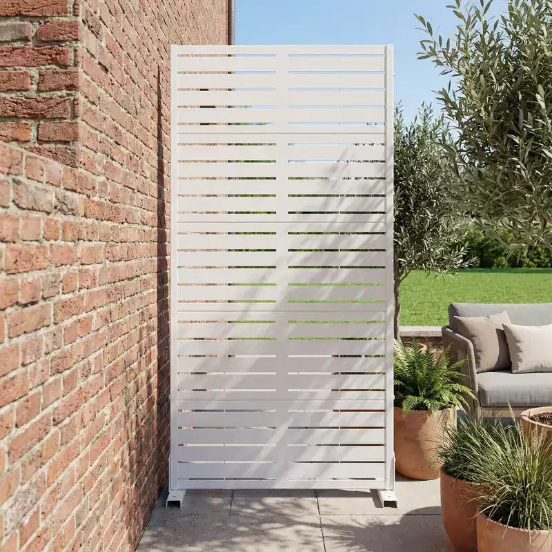 Panneaux de clôture de jardin en métal pour brise-vue extérieur, treillis autoportant pour patio, terrasse, jardin 72 x 35/70/94 po (L), 59 x 30/60 po (H x L)