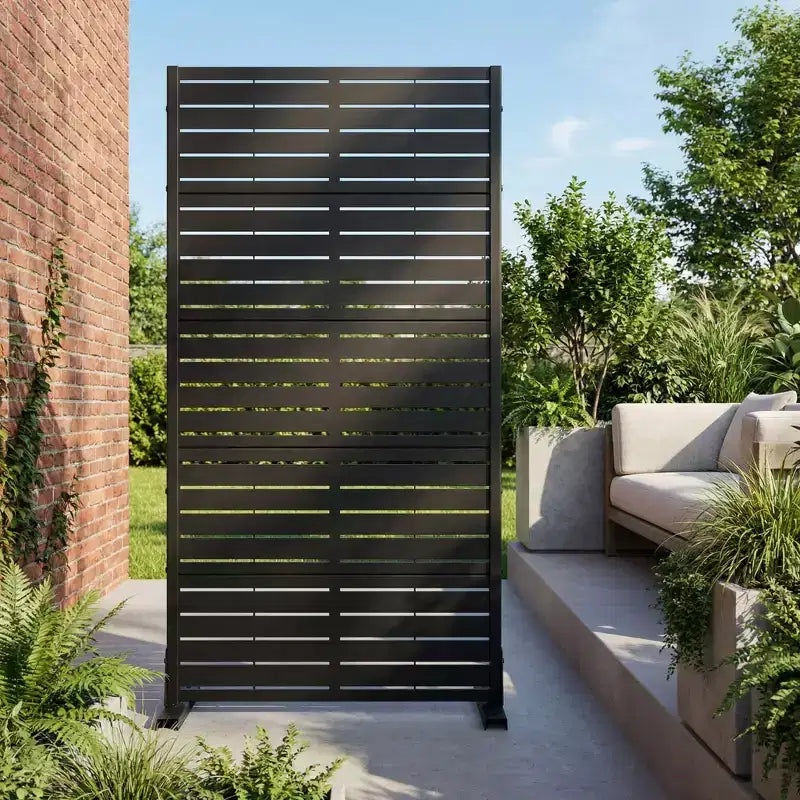 Panneaux de clôture de jardin en métal pour brise-vue extérieur, treillis autoportant pour patio, terrasse, jardin 72 x 35/70/94 po (L), 59 x 30/60 po (H x L)