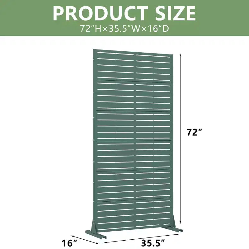 Panneaux de clôture de jardin en métal pour brise-vue extérieur, treillis autoportant pour patio, terrasse, jardin 72 x 35/70/94 po (L), 59 x 30/60 po (H x L)