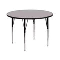 Emma and Oliver 42 Round HP Laminate Adjustable Activity Table