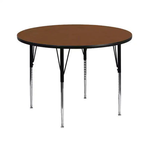 Emma and Oliver 42 Round HP Laminate Adjustable Activity Table