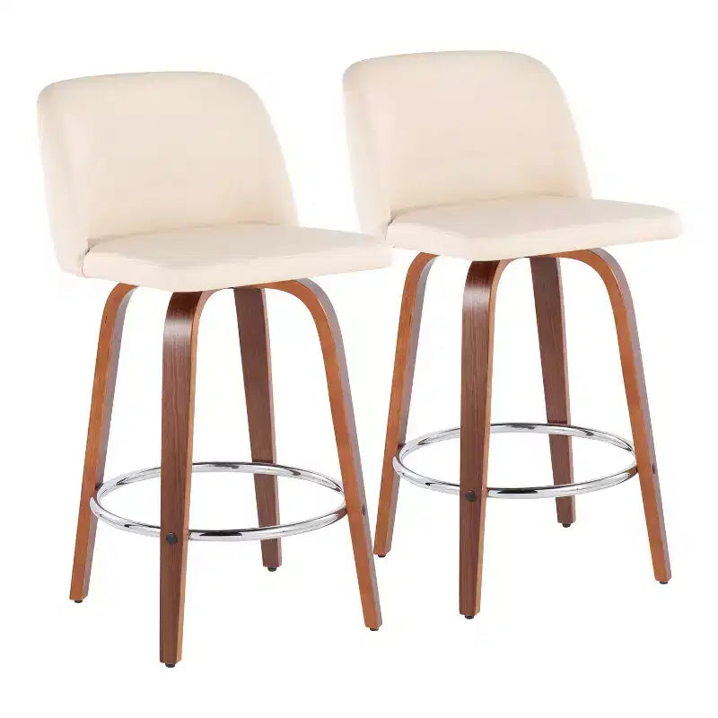 Set of 2 Toriano Square Height Barstools - LumiSource