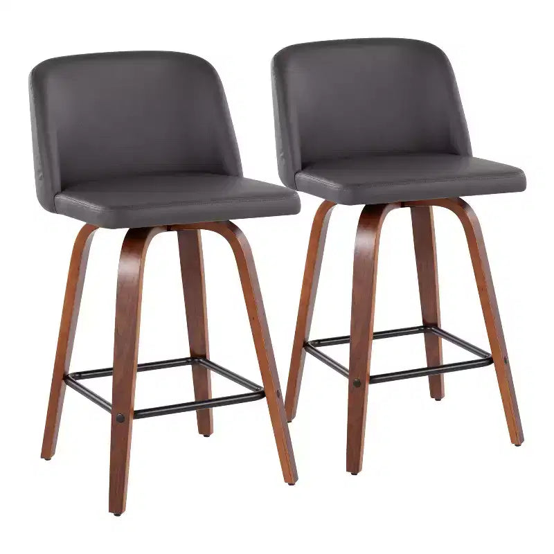 Set of 2 Toriano Square Height Barstools - LumiSource