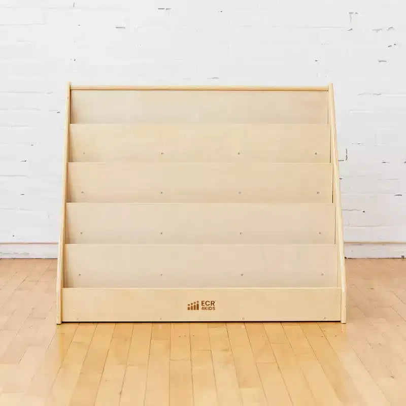 Rangement et Présentoir de Livres en Bois à Côté Unique
